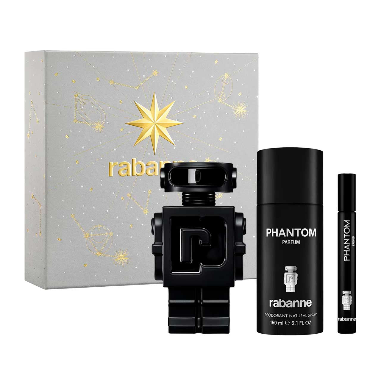 Phantom Parfum SET 3 Piezas Hombre Parfum 100ml + Desodorante 150ml + Miniatura 10ml